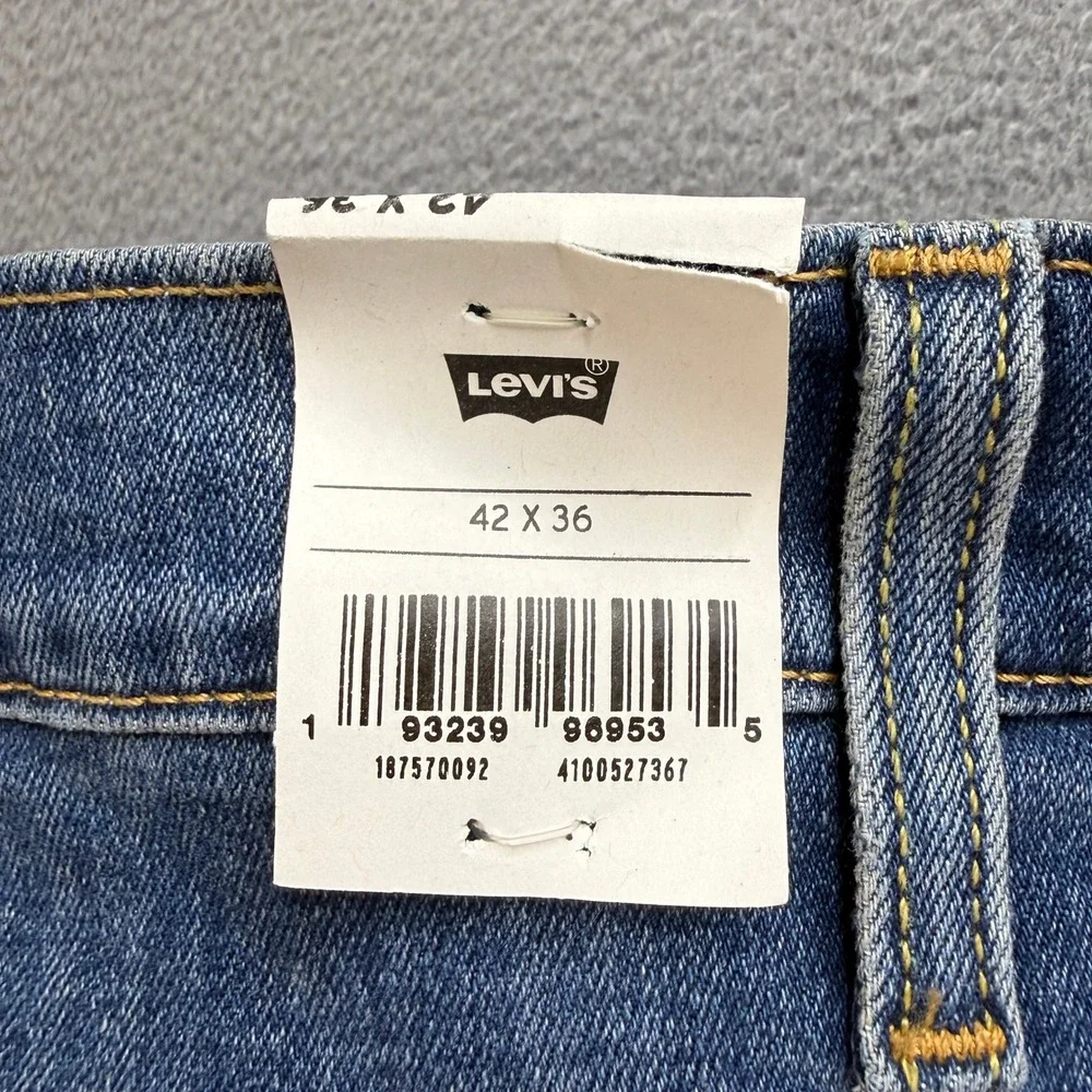 Levis 541 Athletic Taper Jeans Mens 42x36 Blue Cotton Stretch Workwear Classic